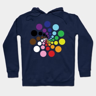 Rainbow dots Hoodie